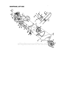 Page B Diagram and Parts List for 917293203  Craftsman Tiller