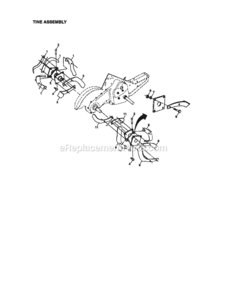 Page F Diagram and Parts List for 917293203  Craftsman Tiller