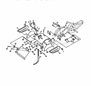 Page E Diagram and Parts List for 917293301  Craftsman Tiller