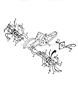 Page F Diagram and Parts List for 917293301  Craftsman Tiller