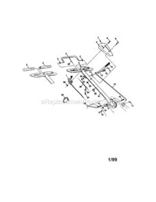 Page A Diagram and Parts List for 917293302  Craftsman Tiller