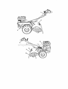 Page G Diagram and Parts List for 917293302  Craftsman Tiller