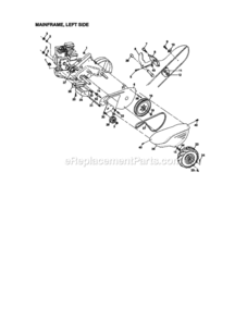 Page B Diagram and Parts List for 917293311  Craftsman Tiller