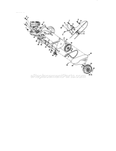 Page B Diagram and Parts List for 917293320  Craftsman Tiller