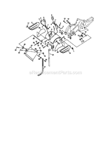 Page E Diagram and Parts List for 917293321  Craftsman Tiller