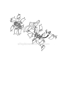 Page F Diagram and Parts List for 917293321  Craftsman Tiller