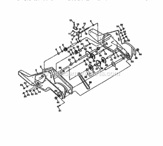 Page D Diagram and Parts List for 917293400  Craftsman Tiller
