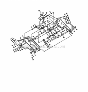 Page D Diagram and Parts List for 917293401  Craftsman Tiller