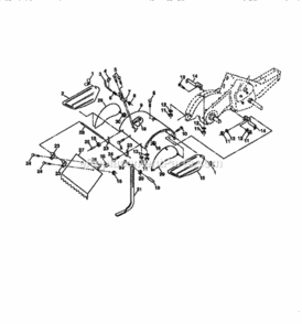 Page E Diagram and Parts List for 917293401  Craftsman Tiller
