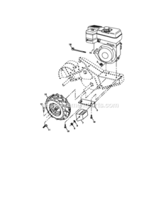 Page C Diagram and Parts List for 917293470  Craftsman Tiller