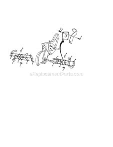 Page B Diagram and Parts List for 917293471  Craftsman Tiller