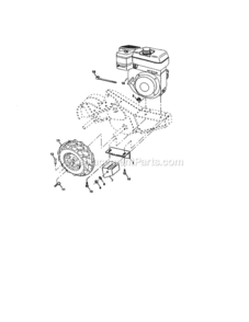 Page E Diagram and Parts List for 917293471  Craftsman Tiller