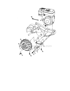 Page C Diagram and Parts List for 917293480  Craftsman Tiller
