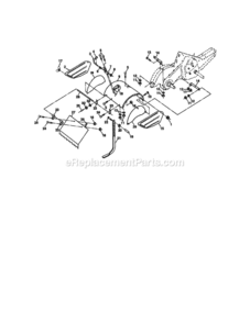Page E Diagram and Parts List for 917293480  Craftsman Tiller