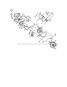 Page B Diagram and Parts List for 917293484  Craftsman Tiller