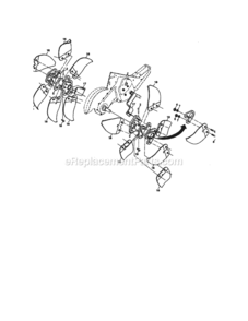 Page F Diagram and Parts List for 917293490  Craftsman Tiller