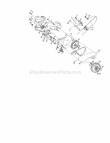 Page B Diagram and Parts List for 917293491  Craftsman Tiller
