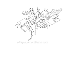 Page E Diagram and Parts List for 917293491  Craftsman Tiller