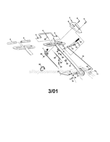 Page A Diagram and Parts List for 917293580  Craftsman Tiller