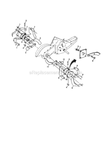 Page F Diagram and Parts List for 917293580  Craftsman Tiller