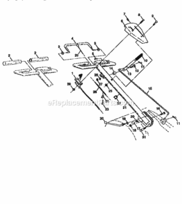 Page A Diagram and Parts List for 917293880  Craftsman Tiller