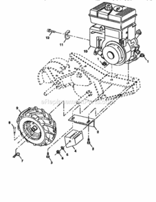 Page C Diagram and Parts List for 917293970  Craftsman Tiller