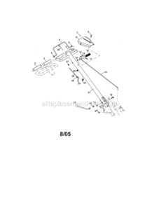 Page A Diagram and Parts List for 917294251  Craftsman Tiller