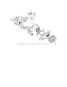 Page B Diagram and Parts List for 917294261  Craftsman Tiller