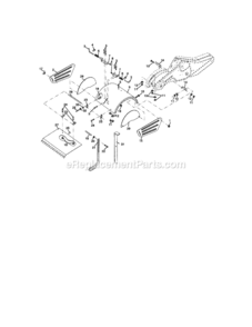 Page E Diagram and Parts List for 917294271  Craftsman Tiller