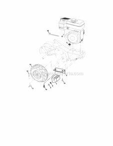 Page C Diagram and Parts List for 917294481  Craftsman Tiller