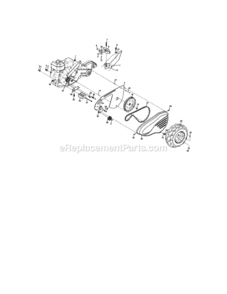 Page B Diagram and Parts List for 917294482  Craftsman Tiller