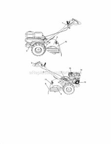 Page G Diagram and Parts List for 917294484  Craftsman Tiller
