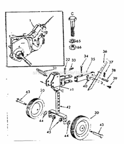 Page A Diagram and Parts List for 917294560  Craftsman Tiller