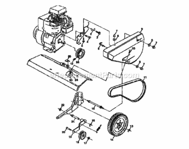 Page A Diagram and Parts List for 917295352  Craftsman Tiller