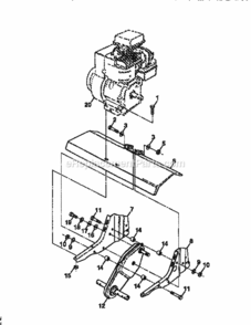 Page D Diagram and Parts List for 917295352  Craftsman Tiller