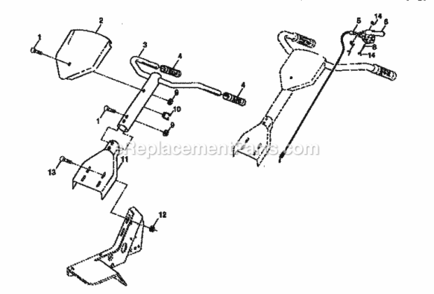 Page A Diagram and Parts List for 917295360  Craftsman Tiller
