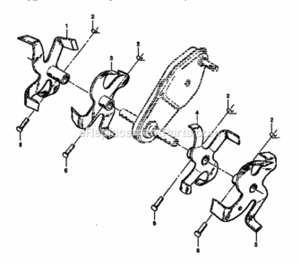 Page D Diagram and Parts List for 917295360  Craftsman Tiller