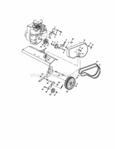 Page B Diagram and Parts List for 917295450  Craftsman Tiller