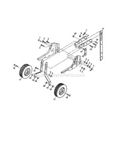 Page C Diagram and Parts List for 917295450  Craftsman Tiller