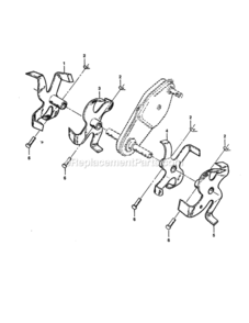 Page D Diagram and Parts List for 917295450  Craftsman Tiller