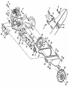 Page B Diagram and Parts List for 917295550  Craftsman Tiller