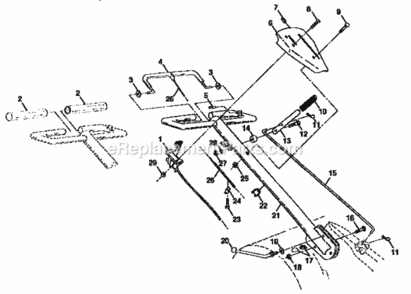 Page A Diagram and Parts List for 917295551  Craftsman Tiller
