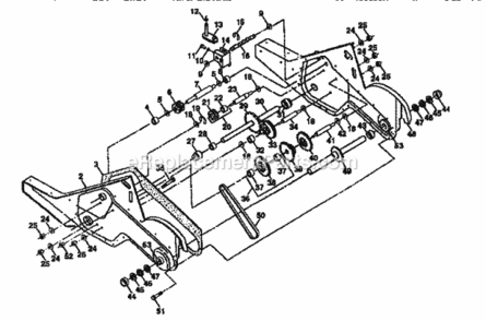 Page D Diagram and Parts List for 917295552  Craftsman Tiller