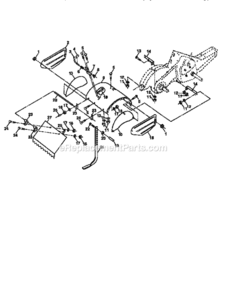 Page E Diagram and Parts List for 917295553  Craftsman Tiller