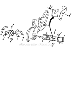 Page F Diagram and Parts List for 917295554  Craftsman Tiller