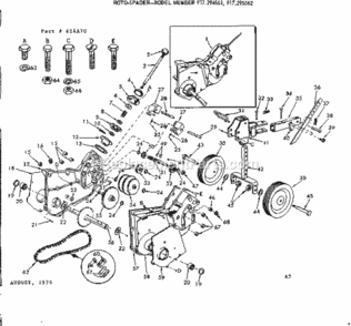Page C Diagram and Parts List for 917295562  Craftsman Tiller