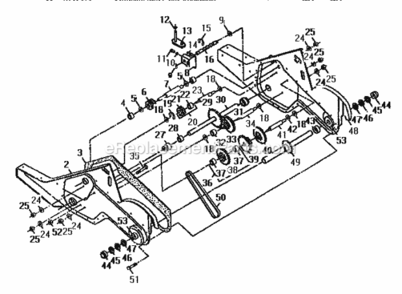 Page D Diagram and Parts List for 917295651  Craftsman Tiller