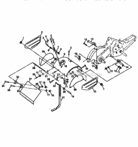 Page E Diagram and Parts List for 917295660  Craftsman Tiller