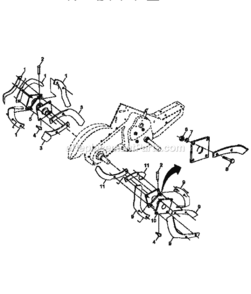 Page F Diagram and Parts List for 917295660  Craftsman Tiller