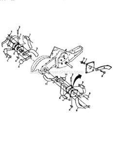 Page F Diagram and Parts List for 917295661  Craftsman Tiller